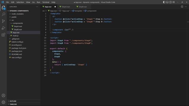 #19 - Dynamic Components - Vue 3 (Options API) Tutorial смотреть онлайн