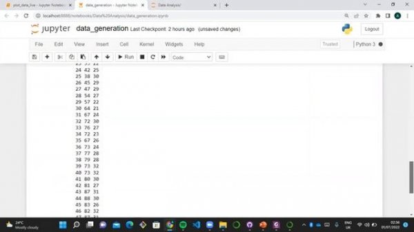 How to plot live graph from data using python