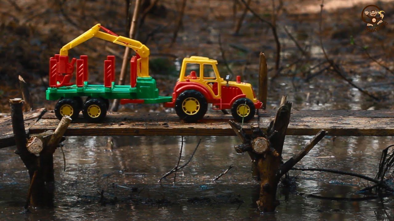 Мультик про машинки. Трактор, экскаватор и кран. Сборник Ферма Бэки. МанкитуМульт смотреть онлайн