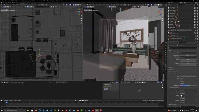Blender - Opciones basicas camara render interior смотреть онлайн