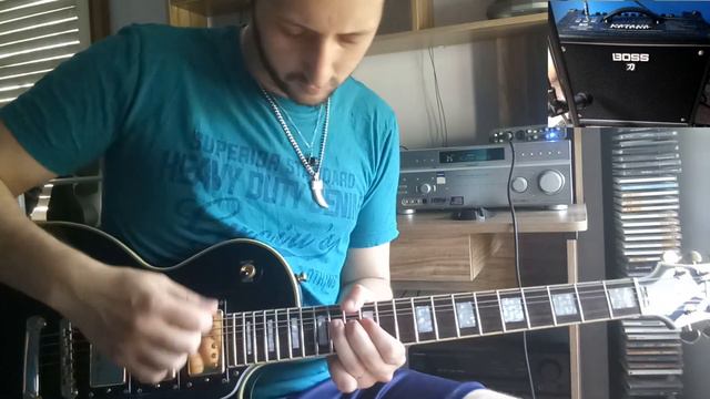 Epiphone Les Paul Custom Black Beauty - Boss Katana смотреть онлайн