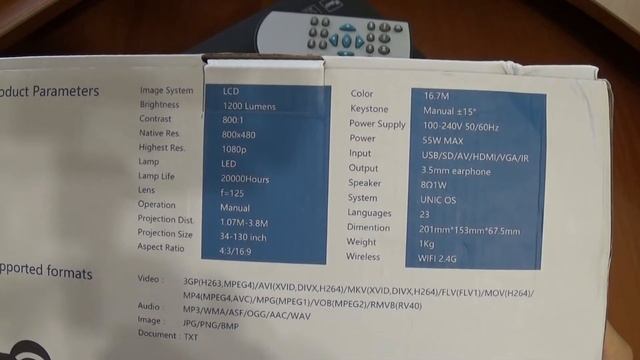 Led проектор UNIC UC46 Mini WiFi с Gearbest.com смотреть онлайн