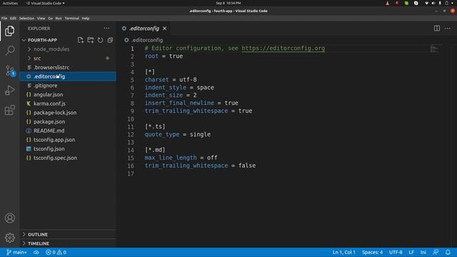 Browserslistrs , editorconfig and gitignore files in angular project смотреть онлайн