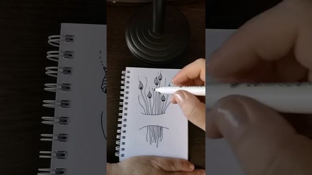 Рисуем букетик в стиле зенарт (зентангл) ? Легко и просто! ?? смотреть онлайн