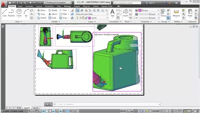 3D Solid Modelling - 7689 City and Guilds Watering Can - Part 4 смотреть онлайн