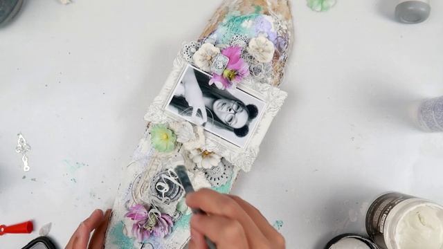 Step by step mixed media altered wood slice смотреть онлайн