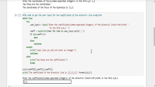 Hyperbola using Python and SymPy Library смотреть онлайн