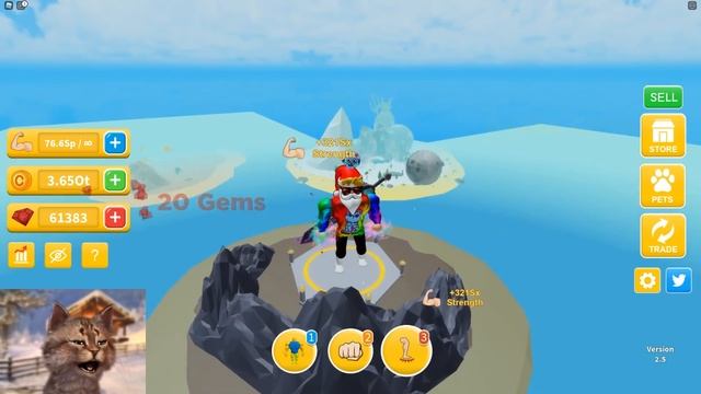 BUYING THE MAX WEIGHT SCYTHE! MAX SIZE & MUSCLE! | Roblox Workout Island смотреть онлайн