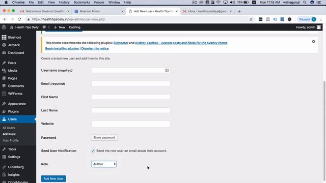 Lesson 19 Wordpress User Roles Digital Deepak смотреть онлайн
