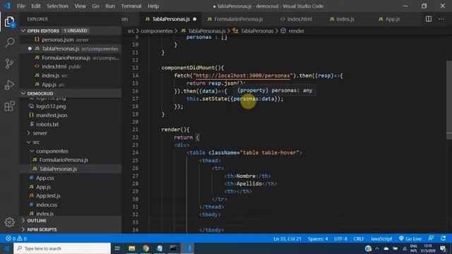 MCT Tutorials React ABM CRUD json server backend смотреть онлайн