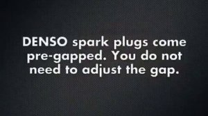 Установка свечей зажигания DENSO