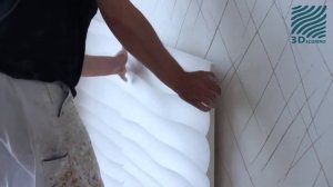 Как произвести монтаж 3D гипсовых панелей для стен