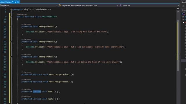 22 نمط أسلوب القالب Template method design pattern in C# lang смотреть онлайн
