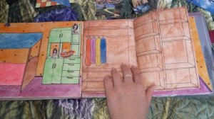 Мир бумажных кукол. Домик ручной работы для кукол.