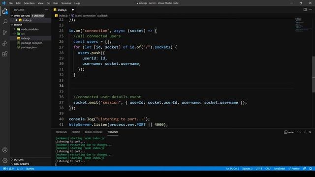 Connected Users To Socket Server | Basic Chat Application Using ReactJS & Socket.io | Part 11 смотреть онлайн