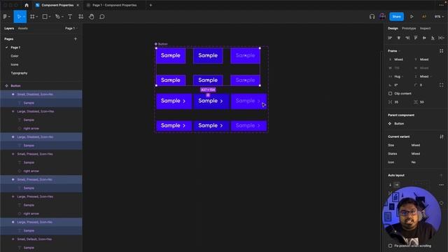 Figma Component Properties 101: Explained in Bangla | Learning Design смотреть онлайн