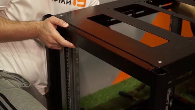 RUSRACK Сборка напольного шкафа 19 дюймов серии OFFICE смотреть онлайн