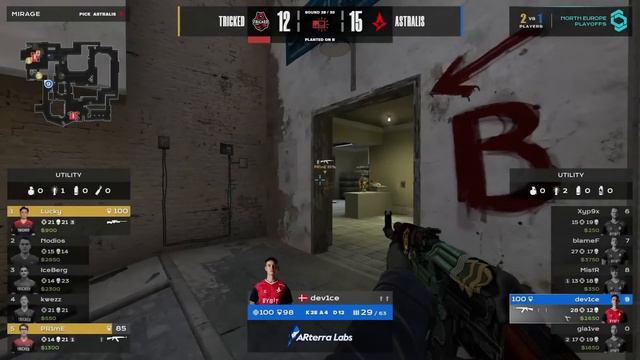 DEV1CE В ASTRALIS!! - Astralis vs Tricked | CCT North Europe (CS:GO) смотреть онлайн
