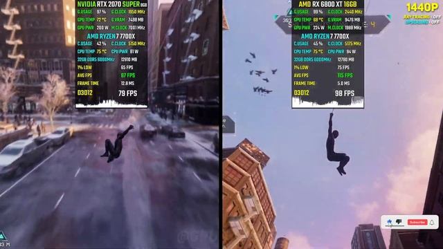 10 Games on RTX 2070 SUPER vs RX 6800 XT in 2023 - 1440p смотреть онлайн