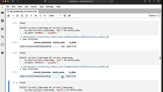 Database Essentials - Predefined Functions - Using to_char and to_date смотреть онлайн