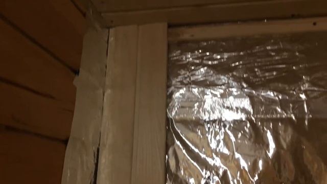 Пароизоляция и обшивка Вагонкой в Бане /Vapor barrier in the bath/ смотреть онлайн