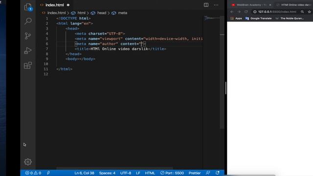 #11 meta tags (HTML Uzbek) | html. da meta taglarning ishlatilish o'rni смотреть онлайн