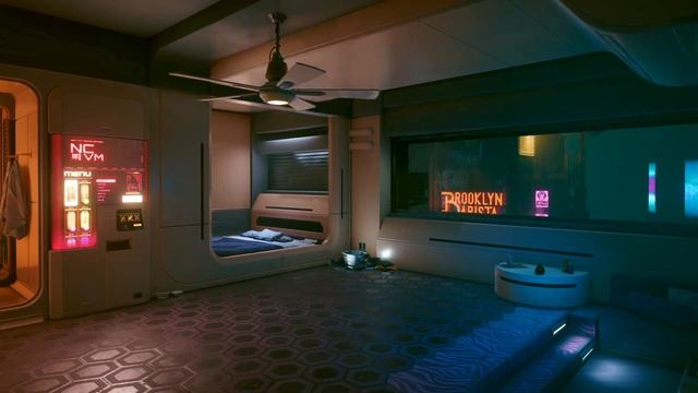 CYBERPUNK 2077 V's Apartment Ambience w/ Background Chatter | Ambient Room смотреть онлайн