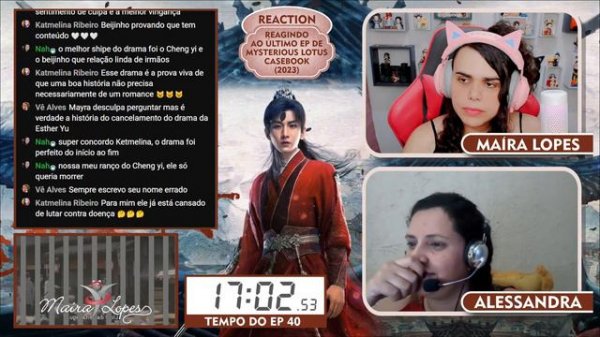 REACTION: MYSTERIOUS LOTUS CASEBOOK EP 40 FINAL + ESPECIAL (莲花楼) AO VIVO -  Reação último episódio