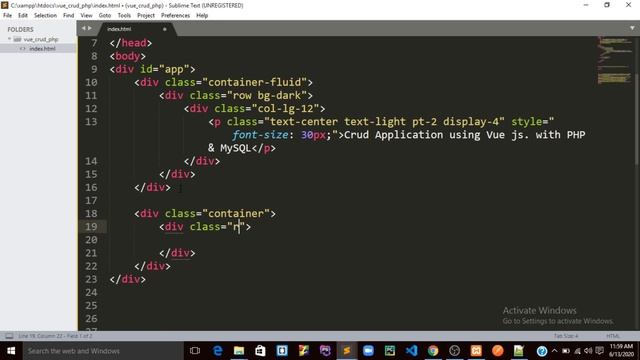Crud Application using vue js with PHP & MySQL part 1 смотреть онлайн