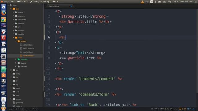 Ruby on Rails 5 Beginner's Tutorial - 8. Partials, Created At Times, HTTP Authentication смотреть онлайн