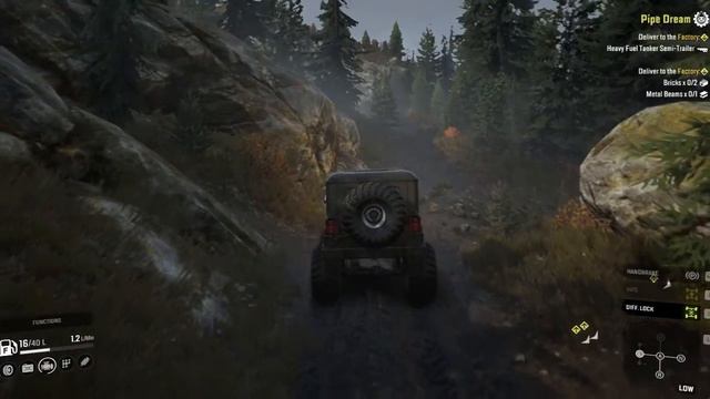 Off-road driving on a Jeep ended up finding new car | SnowRunner | Gameplay смотреть онлайн