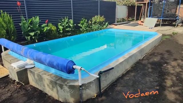 Бассейн из полипропилена самостоятельная установка... смотреть онлайн