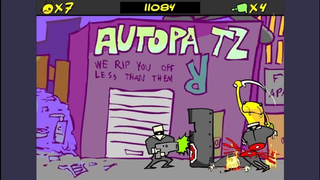 Flash games, Alien hominid. смотреть онлайн