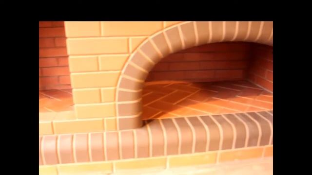 Уличный печной комплекс (барбекю) с трехцентровыми арками из лодэ смотреть онлайн