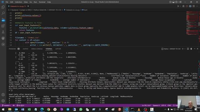27. Dataset to CSV for ML. In any unclear situation - use DataFrame:))) смотреть онлайн