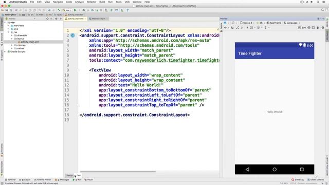 Modifying the User Interface - Beginning Android Development - Your First Kotlin Android App смотреть онлайн