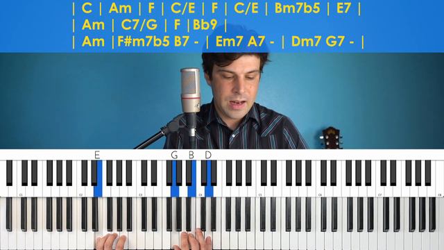How To Play "Moon River" [Piano Tutorial/Chords for Singing] смотреть онлайн