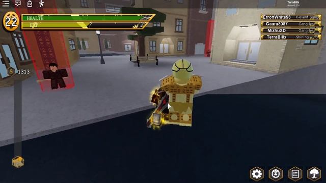 Full Gold Experience Stand Showcase in Roblox Jojo Game (Your Bizarre Adventure) смотреть онлайн