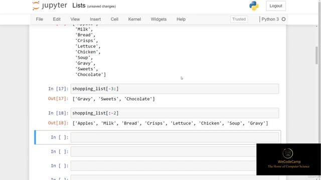 Python List slicing and changing list element смотреть онлайн