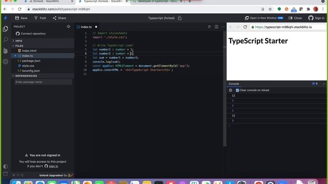 typescript intro, if, for, switch statements | teaching | Questions and answers смотреть онлайн