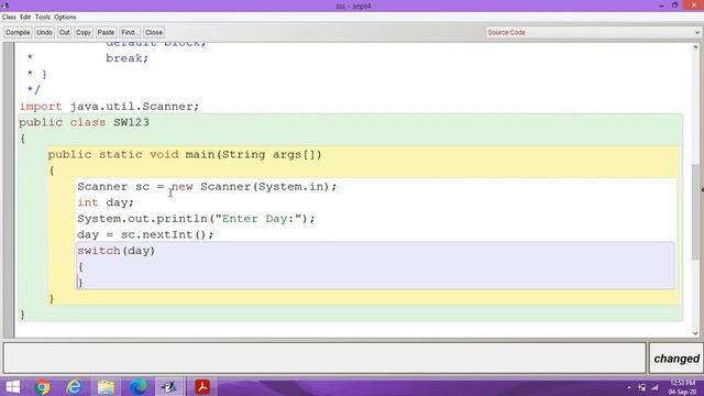 Java Lab Part 8: Program in Java to print day of the week using switch statement смотреть онлайн