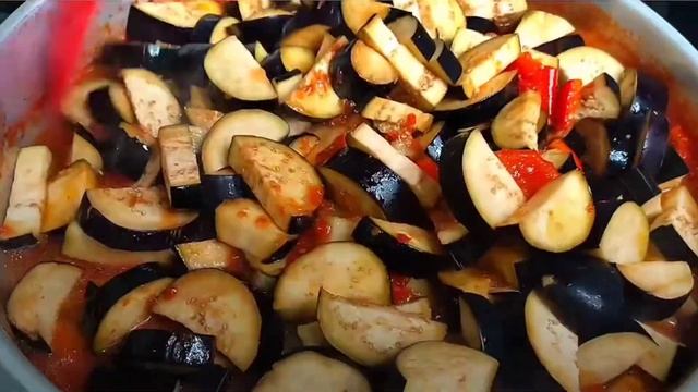 салат из баклажан на зиму//быстро и вкусно// смотреть онлайн