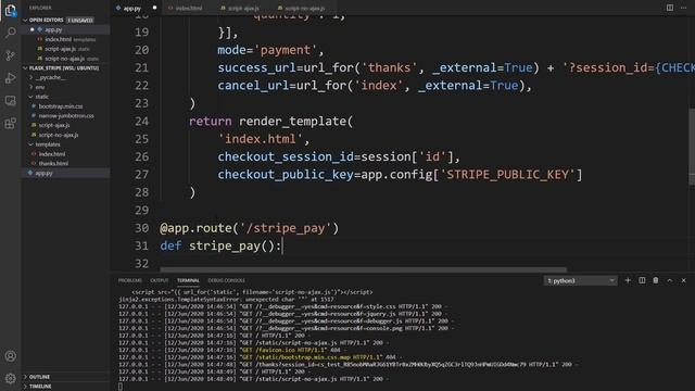 Accepting Payments in Flask Using Stripe Checkout смотреть онлайн