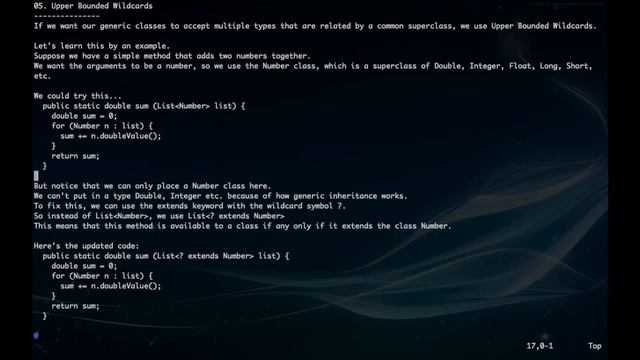 Java Generics 05. Upper Bounded Wildcards смотреть онлайн