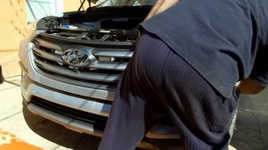 Hyundai Santa Fe из Америки. Часть 3. Установка бампера.