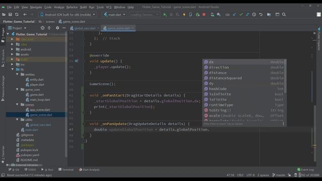 8. FLUTTER GAME. Управление кораблем. Создаем игру для Android и IPhone. смотреть онлайн