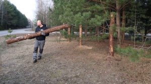 ЗАБОР ИЗ БРЁВЕН // ПРОДОЛЖАЕМ РАБОТУ НА ВТОРОМ ЭТАЖЕ