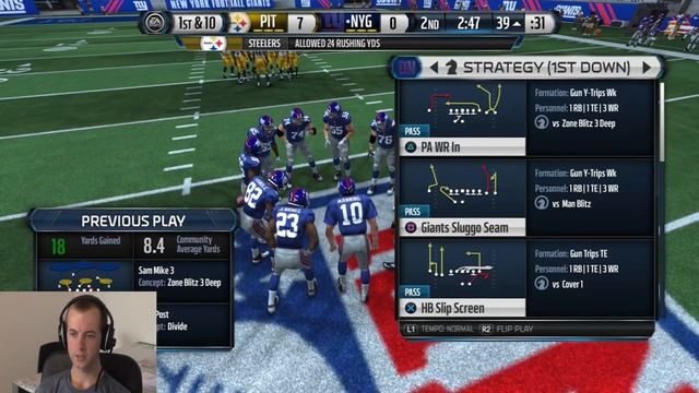 Madden NFL 15 PS4 / NY Giants - Connected Franchise / CREATE PLAYER - Ep 1 [FR] смотреть онлайн