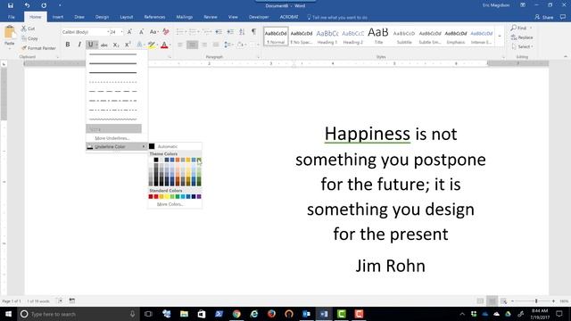 Basic Font (Text) Editing in Microsoft Word смотреть онлайн