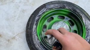Покраска дисков на скутере с балончика